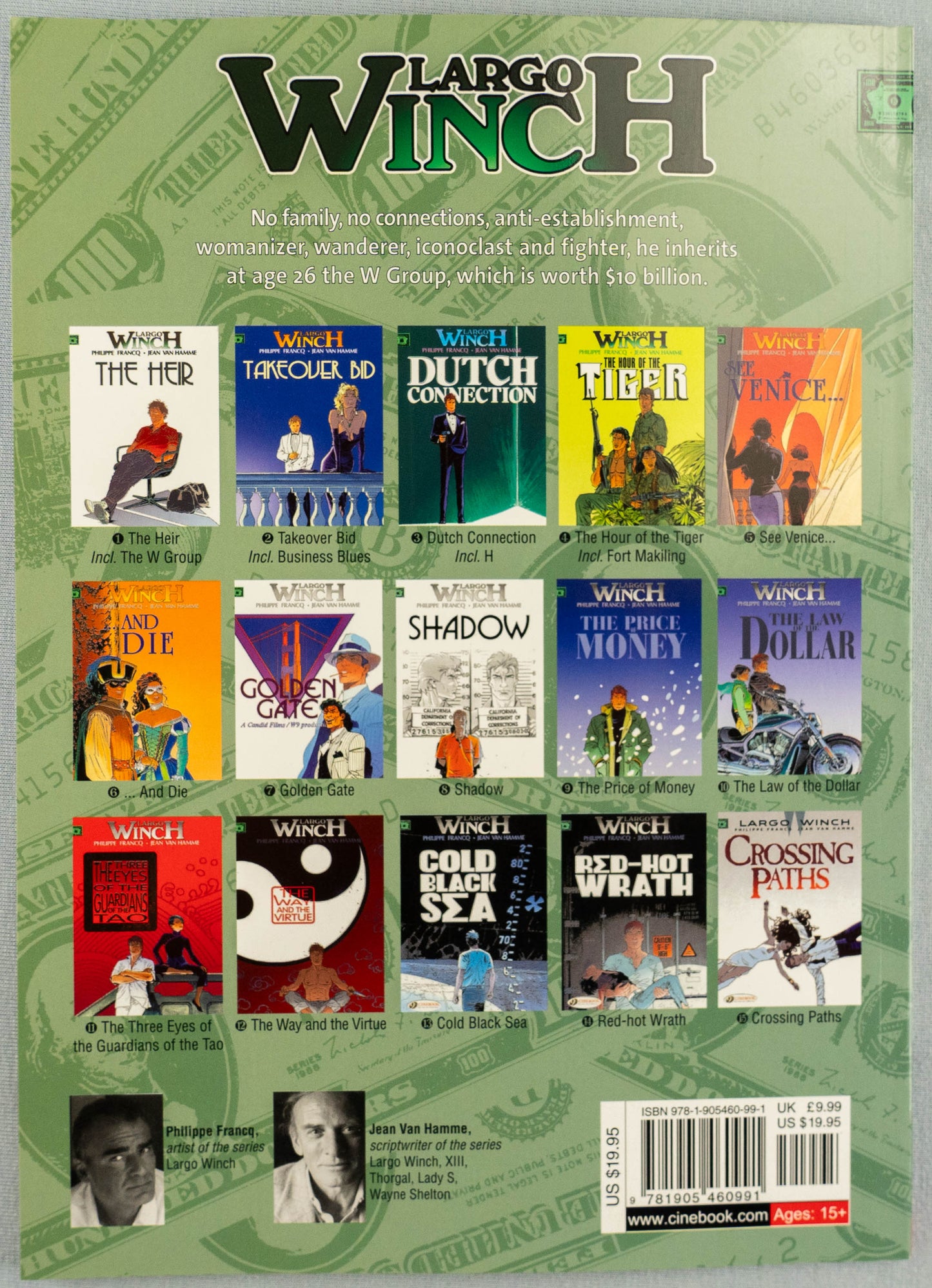 Largo Winch Volume 4 - The Hour of the Tiger Cinebook Paperback Comic Book by Francq / Hamme