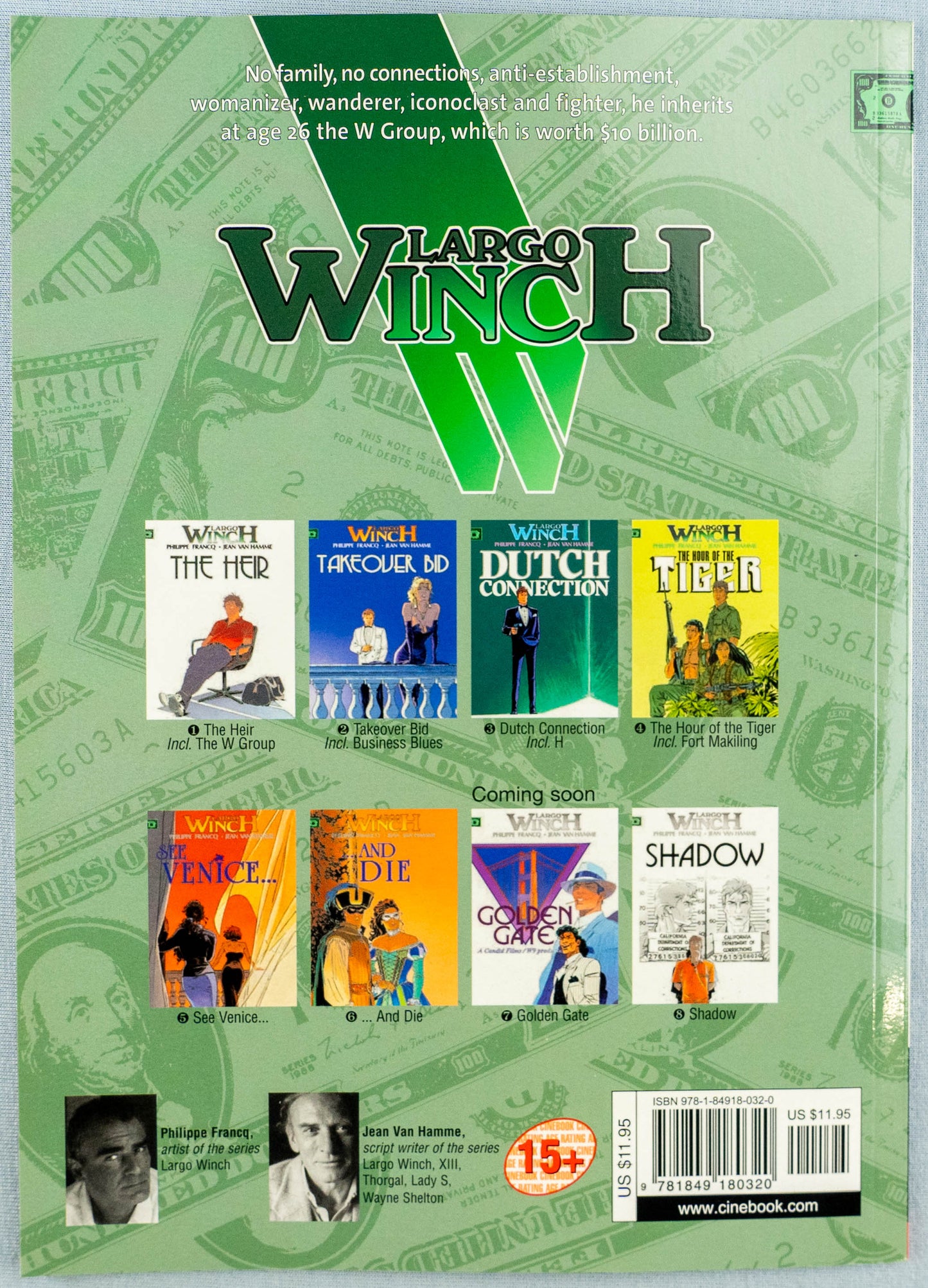 Largo Winch Volume 6 - …And Die Cinebook Paperback Comic Book by Francq / Hamme