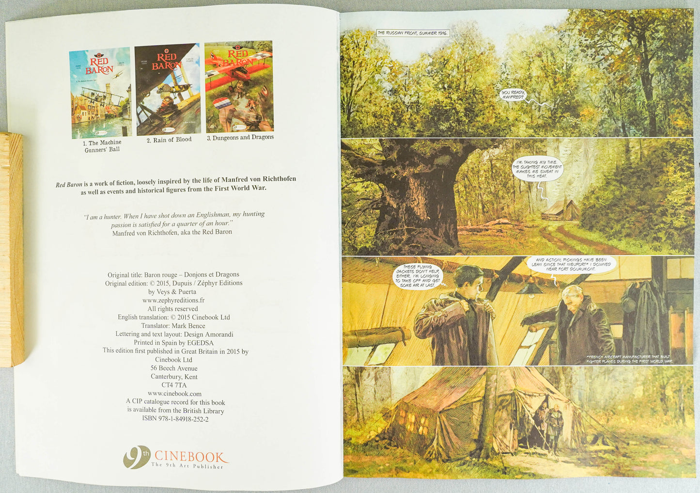 Red Baron Volume 3: Dungeons & Dragons Cinebook Paperback Comic by Veys/Puerta