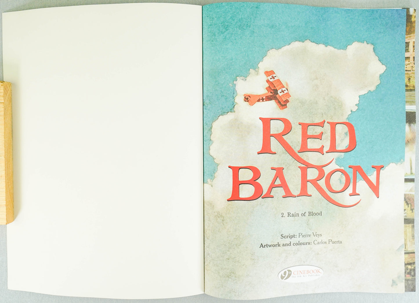 Red Baron Volume 2: Rain of Blood Cinebook Paperback Comic by Veys/Puerta