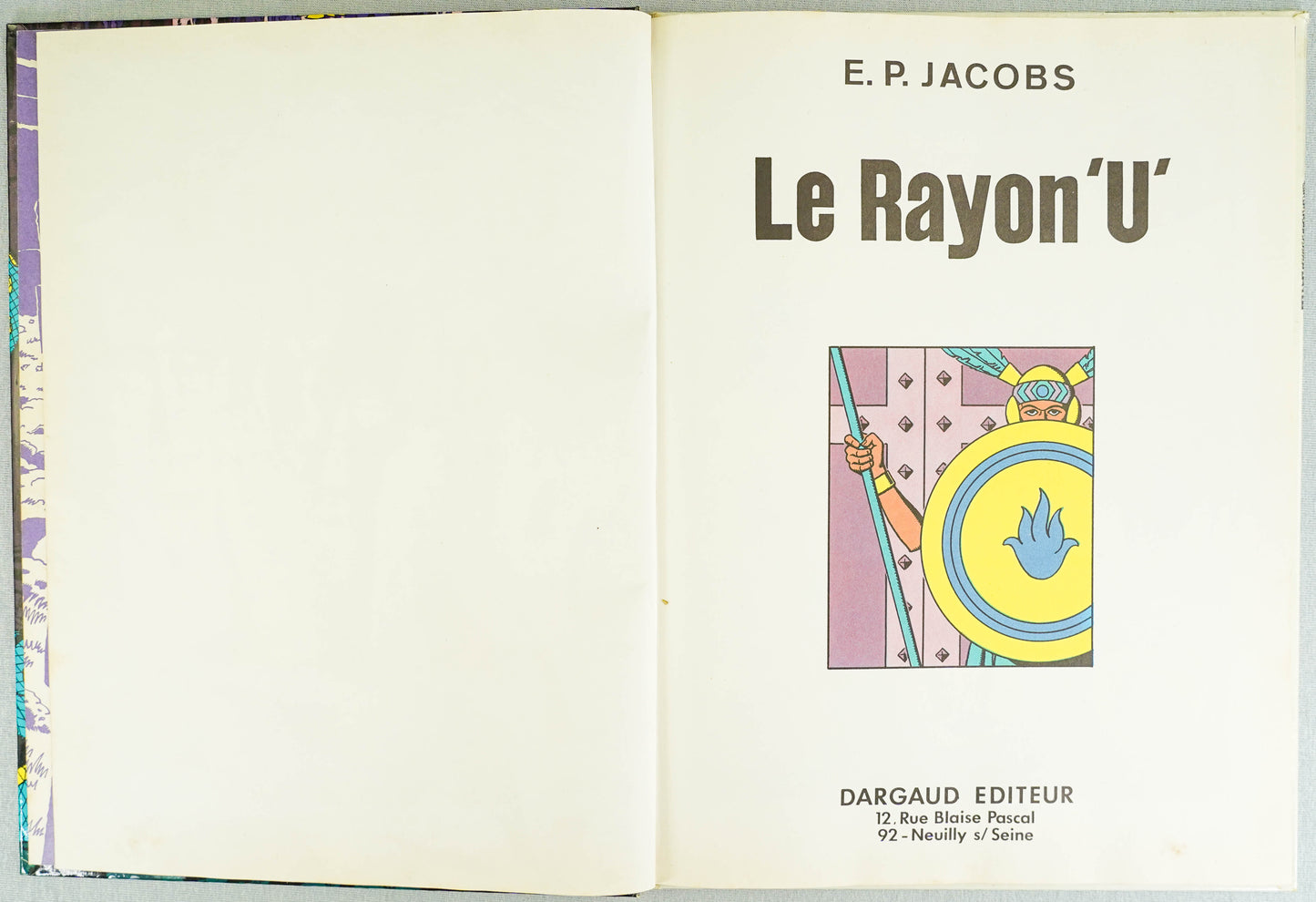 Le Rayon 'U' by Edgar Jacobs 1974 1st Belgian Edition Dargaud HB Blake Mortimer