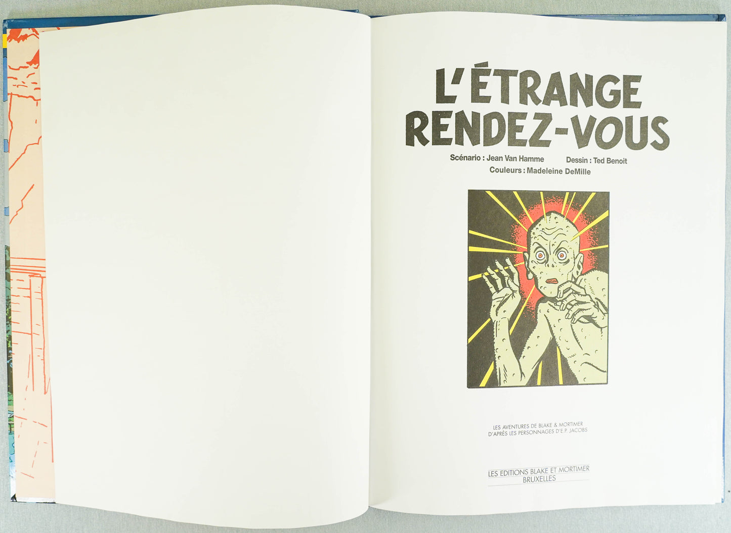 L' Etrange Rendez-Vous by Edgar Jacobs 2001 1st Belgian Edition HB Blake Mortimer