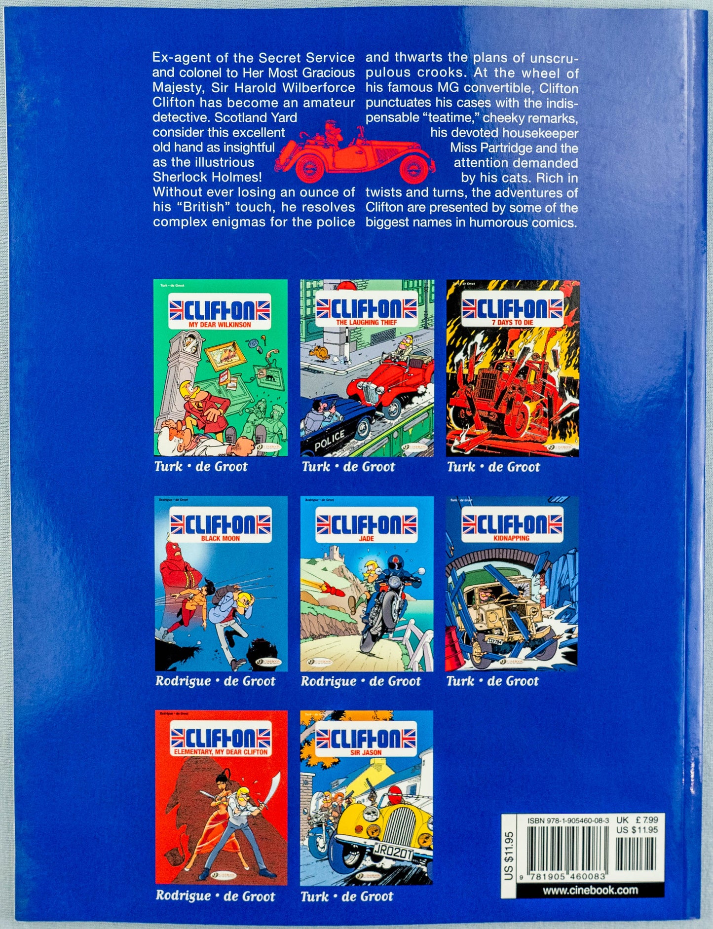 Clifton Volume 3 - 7 Days to Die Cinebook Paperback Comic Book Turk / De Groot