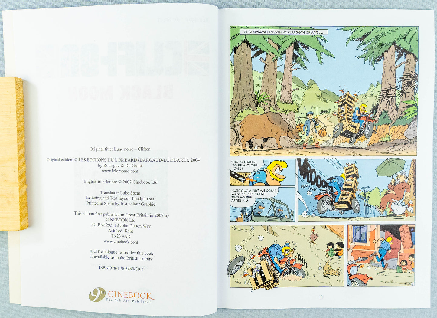 Clifton Volume 4 - Black Moon - Clifton Cinebook Paperback Comic Book Turk / De Groot