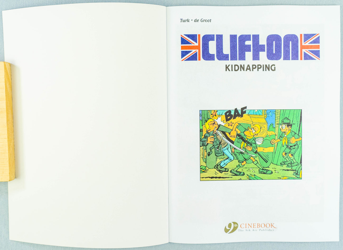 Clifton Volume 6 - Kidnapping Cinebook Paperback Comic Book Turk / De Groot