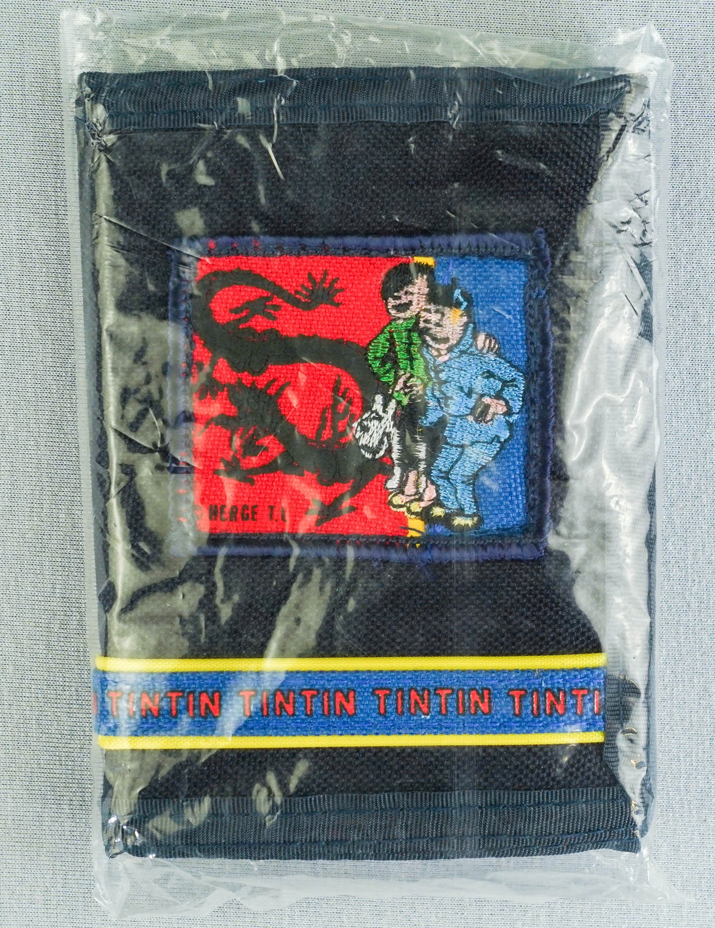 Herge T.L Blue Lotus Wallet - Tintin & Chang: Navy Blue Colour Polyester