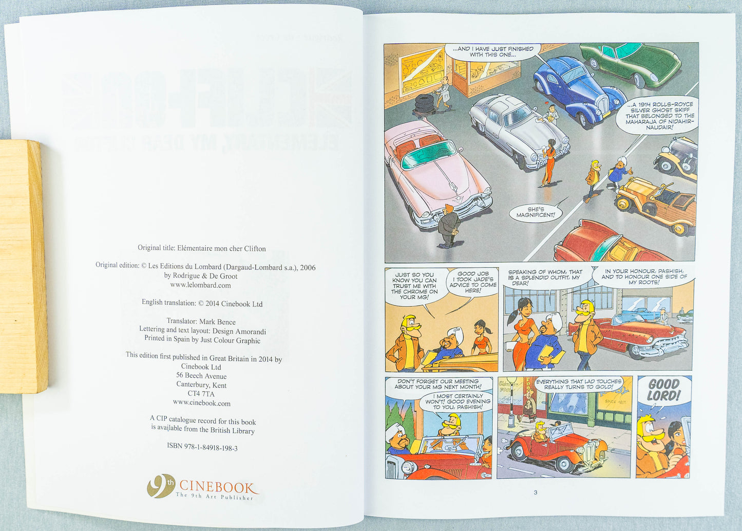 Clifton Volume 7 - Elementary, My Dear Clifton Cinebook Paperback Comic Book Turk / De Groot