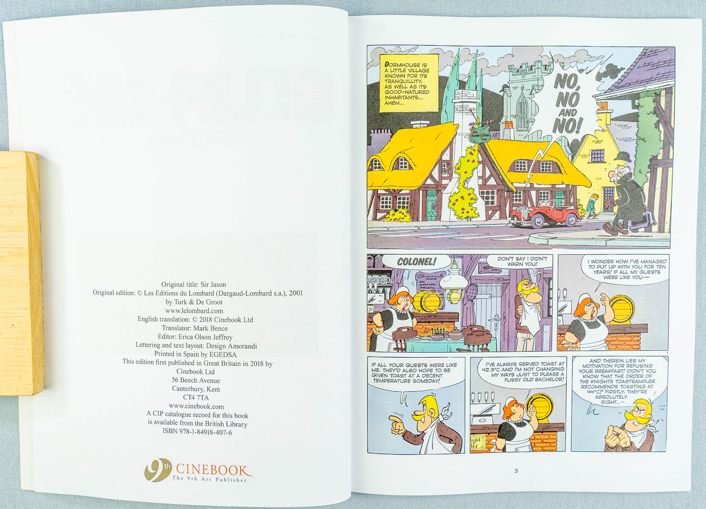 Clifton Volume 8 - Sir Jason Cinebook Paperback Comic Book Turk / De Groot