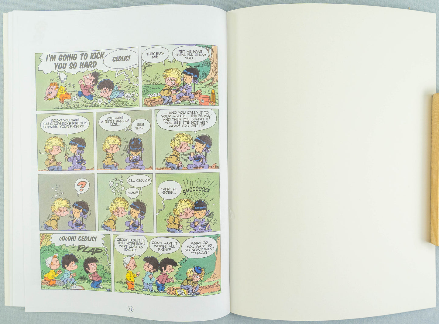 CEDRIC Volume 1 - High-Risk Class Cinebook Paperback Edition Comic Book by Laudec / Cauvin