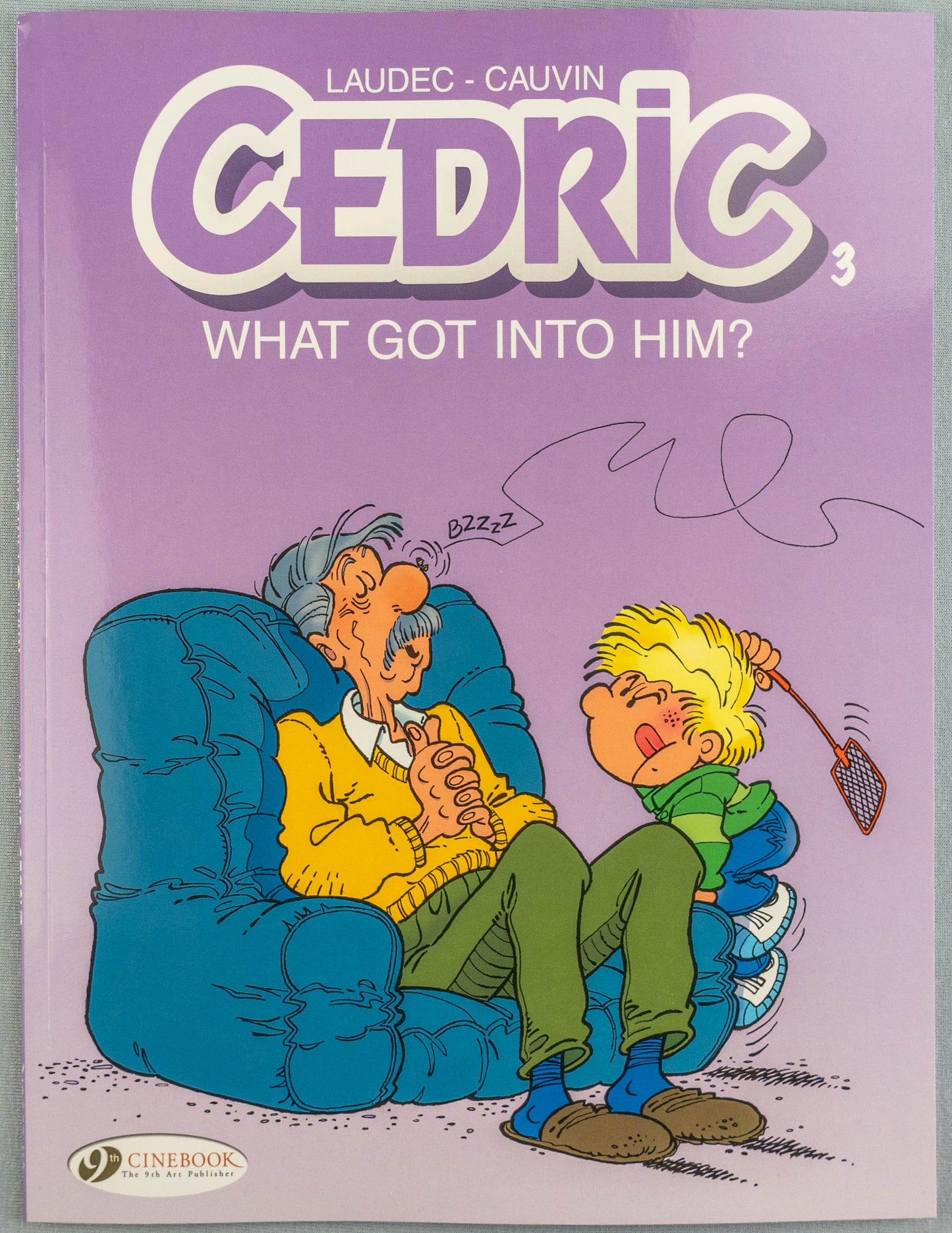 CEDRIC Volume 3 - What Got Into Him? Cinebook Paperback Edition Comic Book by Laudec / Cauvin