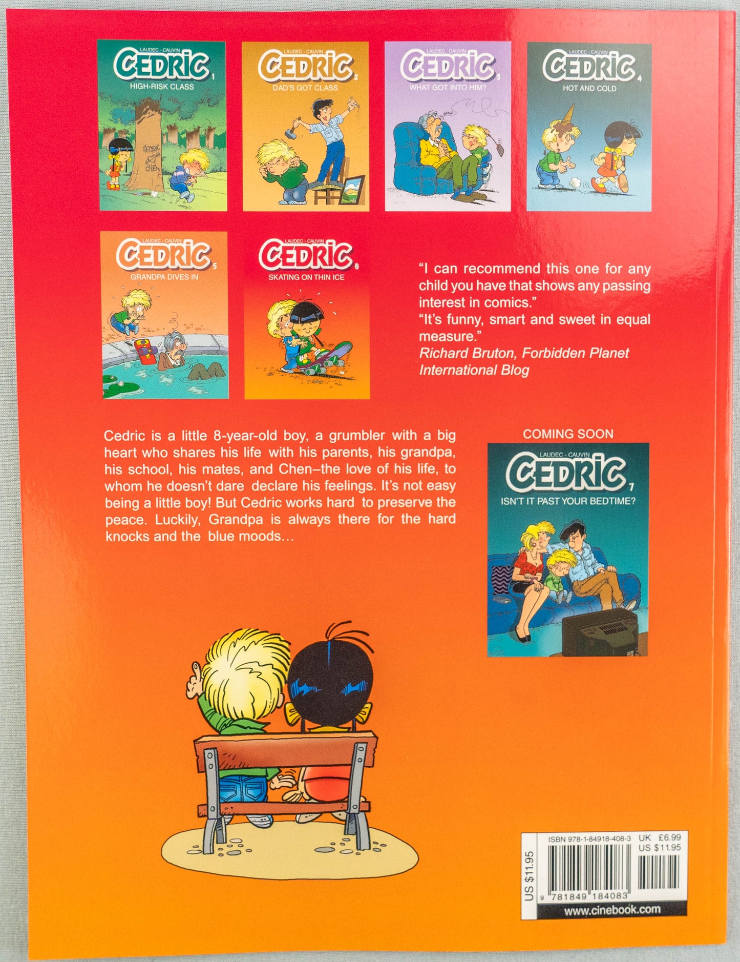 CEDRIC Volume 6 Skating on thin Ice Cinebook Paperback Edition Comic Book by Laudec / Cauvin