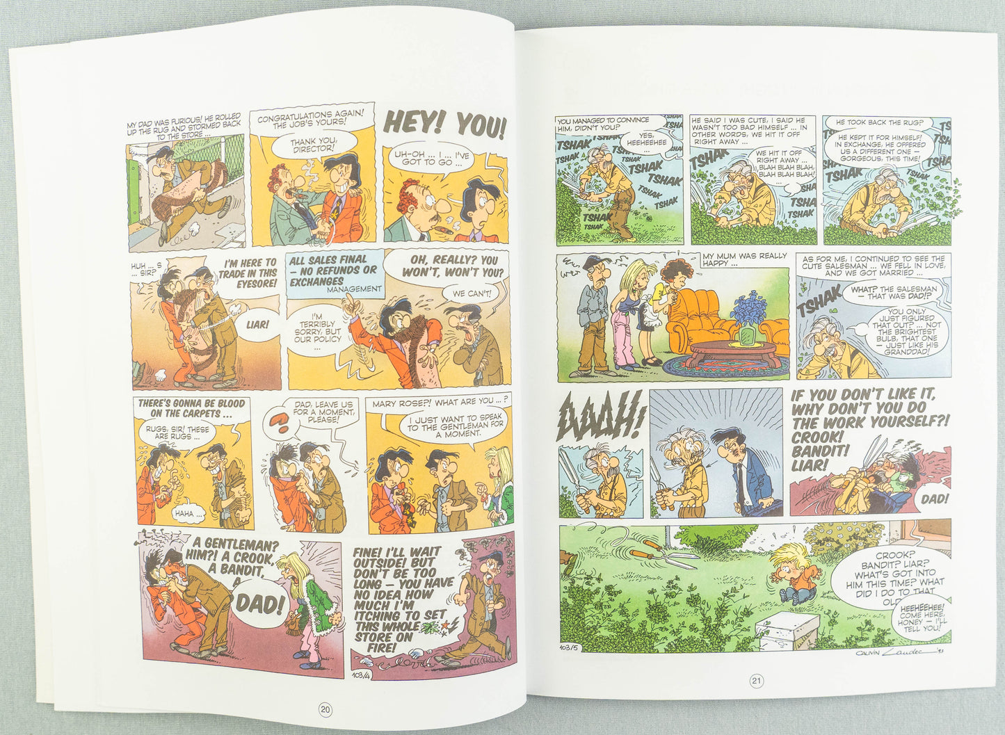 CEDRIC Volume 6 Skating on thin Ice Cinebook Paperback Edition Comic Book by Laudec / Cauvin