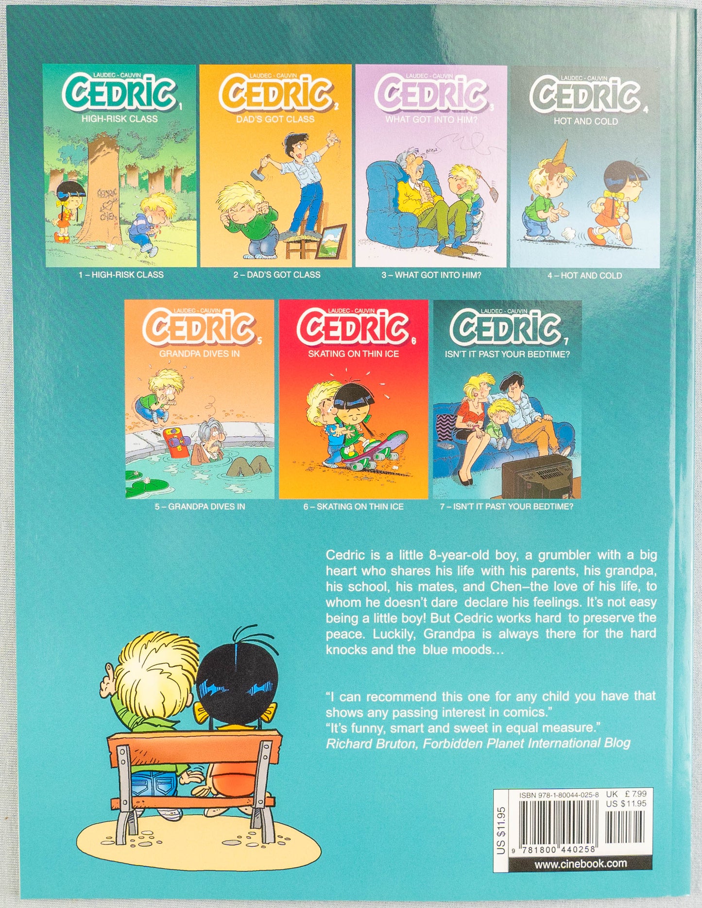 CEDRIC Volume 7 - Isn’t it Past Your Bedtime? Cinebook Paperback Edition Comic Book by Laudec / Cauvin