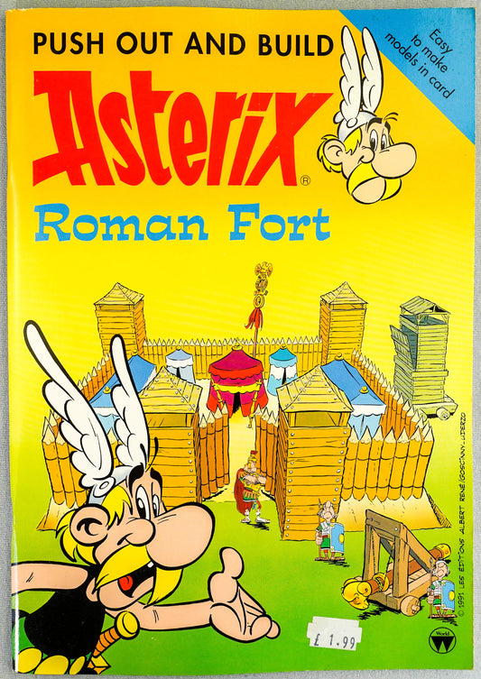 Asterix: Roman Fort 3D Model Book: Push Out & Build 1992 UK Comic by Uderzo