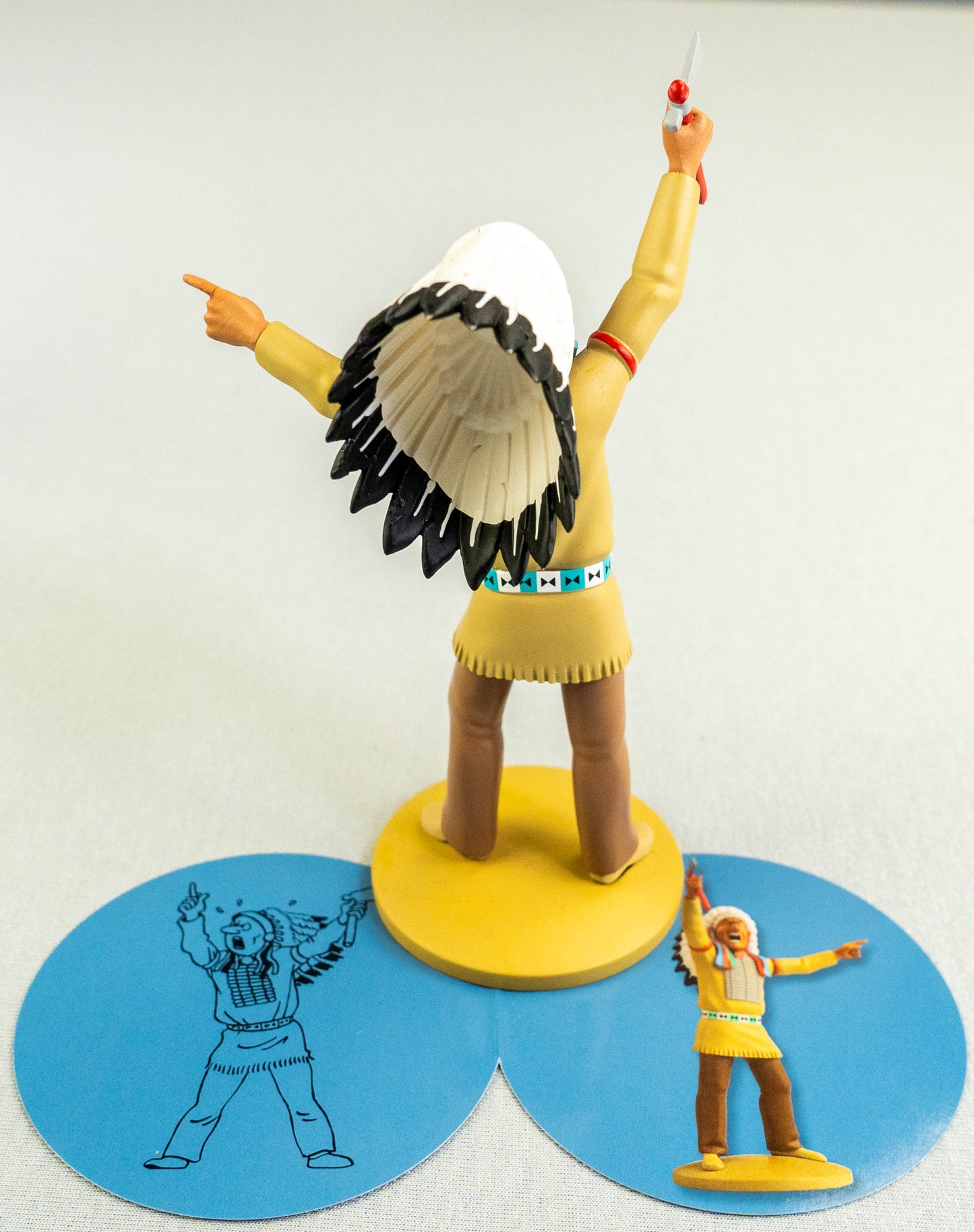 Figurine Moulinsart 42249 Indian Chief: America 12cm Resin Officielle Figure 42