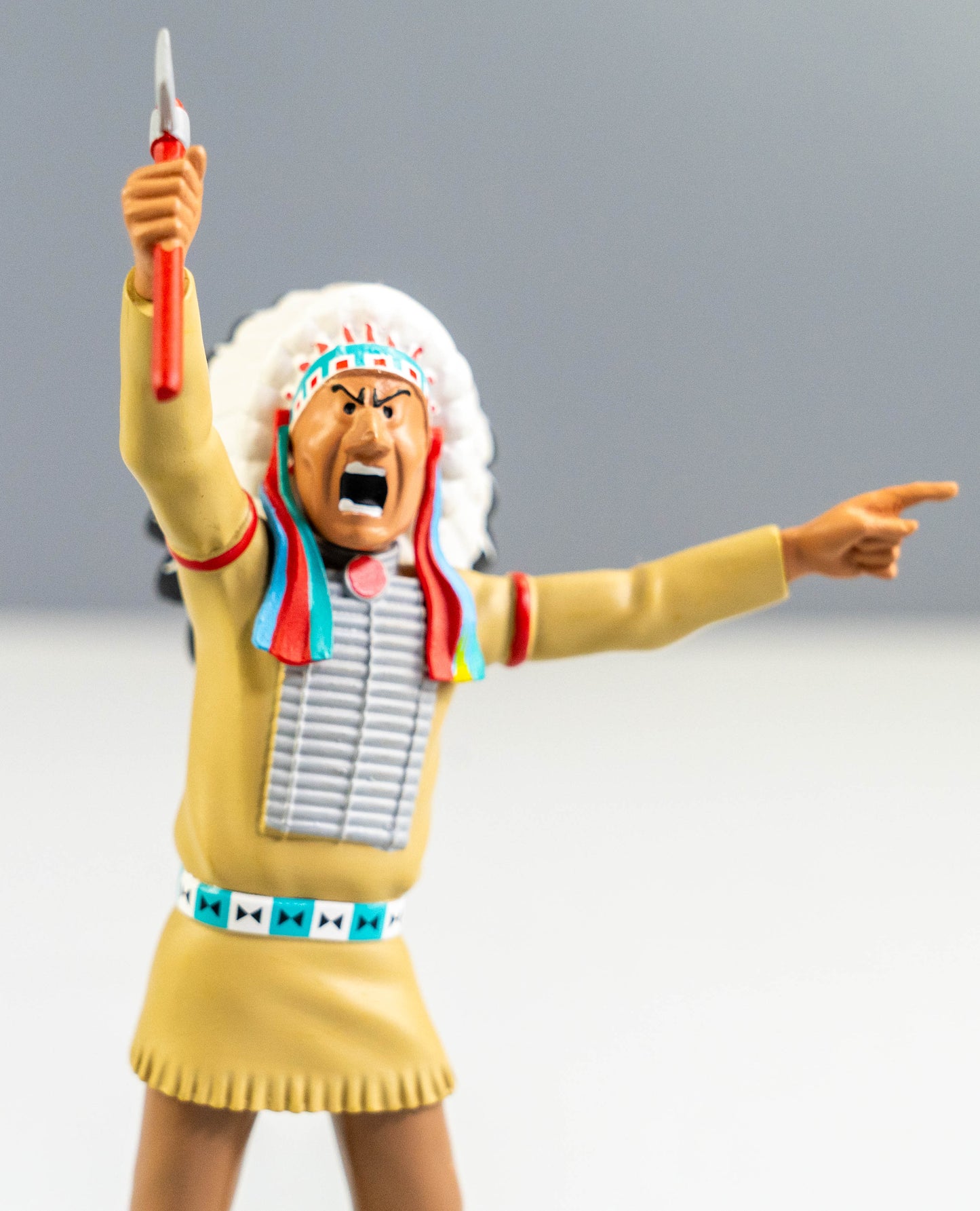 Figurine Moulinsart 42249 Indian Chief: America 12cm Resin Officielle Figure 42