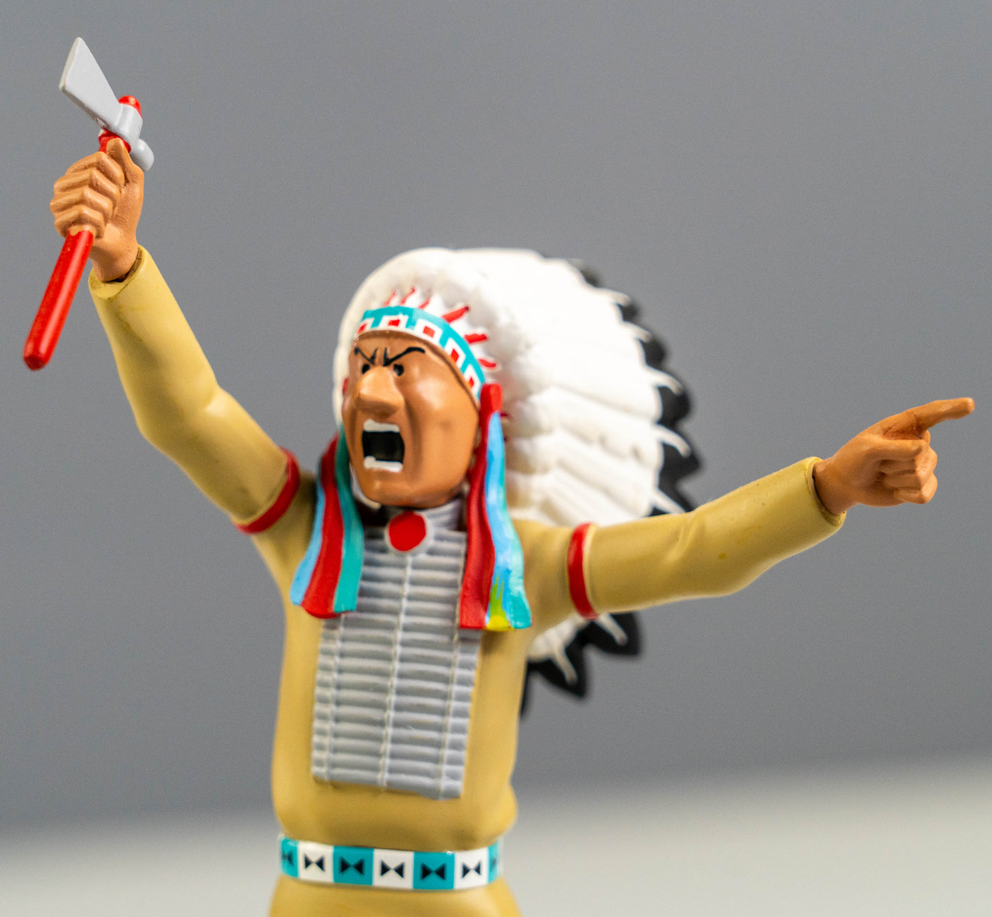 Figurine Moulinsart 42249 Indian Chief: America 12cm Resin Officielle Figure 42