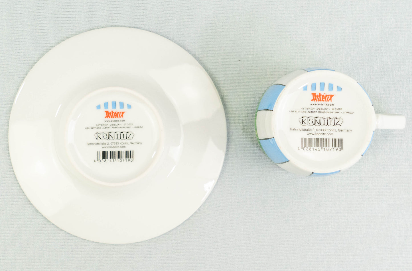 Könitz Espresso Coffee Cup/Mug: Obelix Pants! 85ml Asterix Crockery Gift