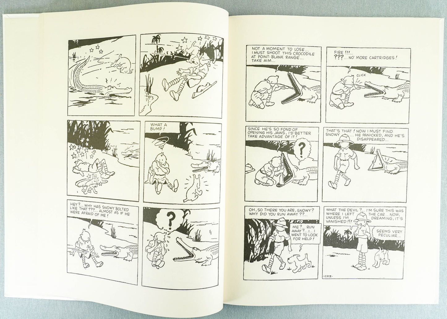 Tintin in the Congo 1991 Sundancer 1st UK Edition B&W EO Facsimile Book by Herge