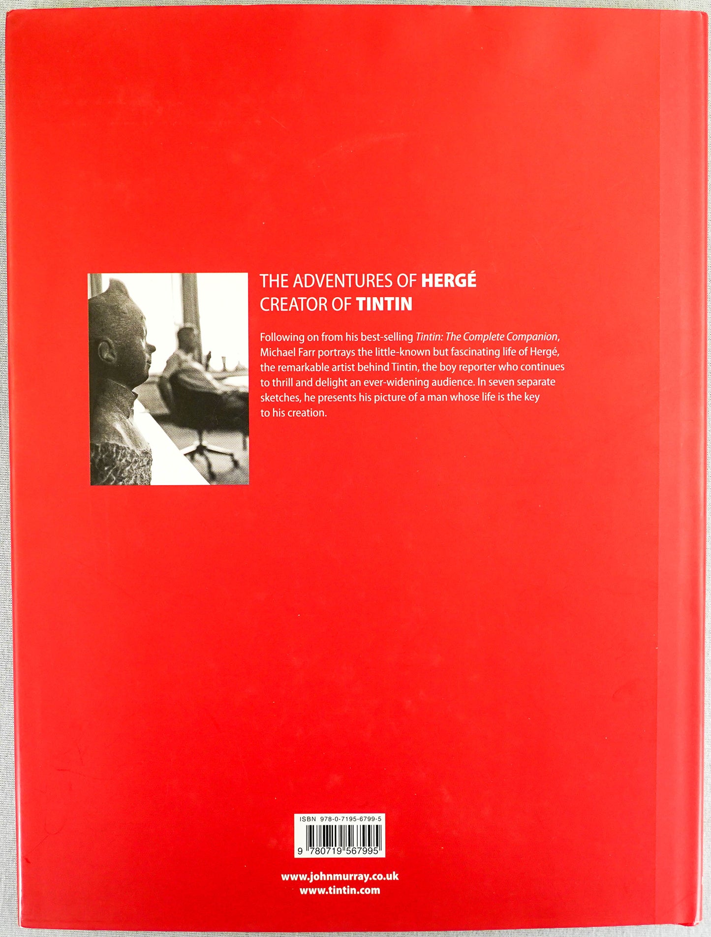 The Adventures of Herge, Creator of Tintin 2007 Egmont 1st Edition HB book Michael Farr EO