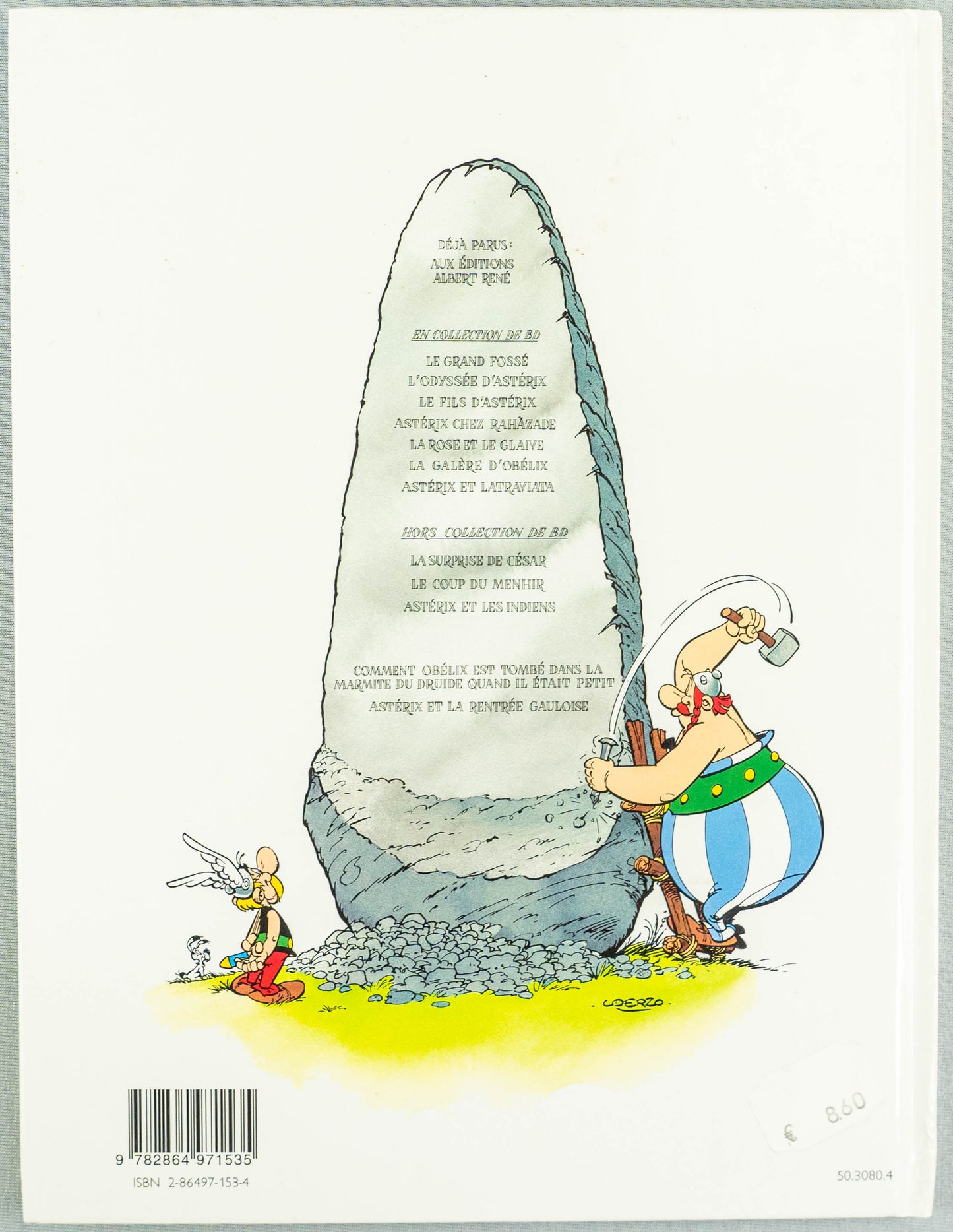 Asterix Rentrée Gauloise: Editions Rene 2003 1st Belgian Edition Rare HB EO