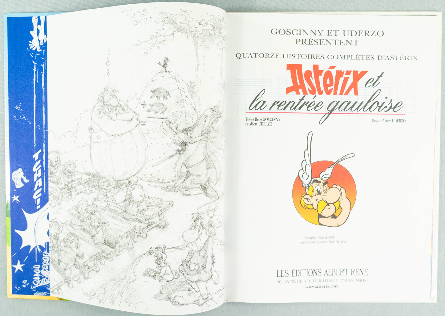 Asterix Rentrée Gauloise: Editions Rene 2003 1st Belgian Edition Rare HB EO