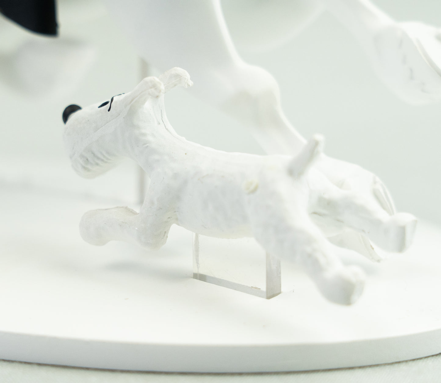 Hors Serie Figurine #2 Tintin Cowboy on Horse: America 15cm B&W Resin Model Figure