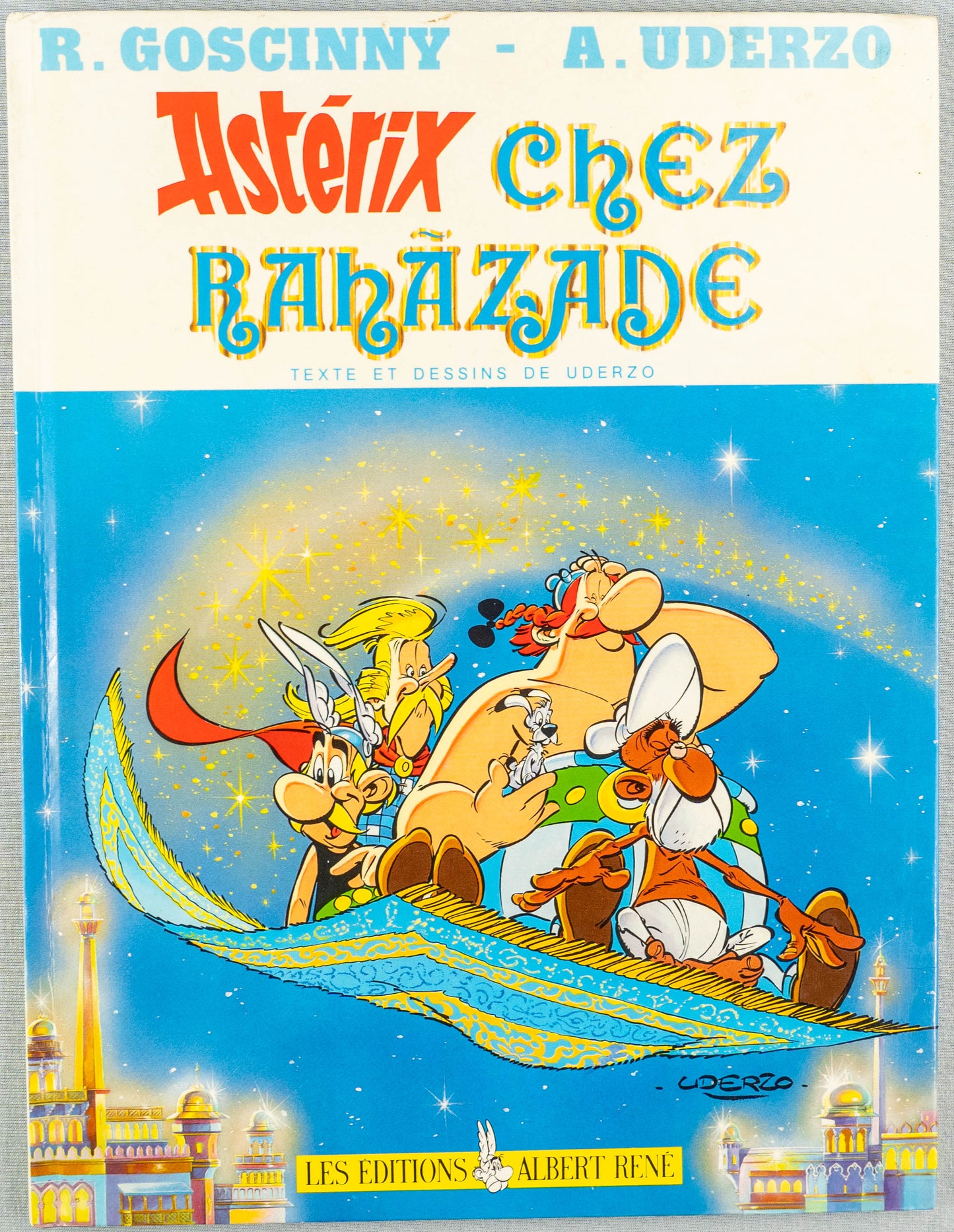 Asterix Chez Bahazade: Ediitions Rene 1987 1st Belgian Rare HB EO