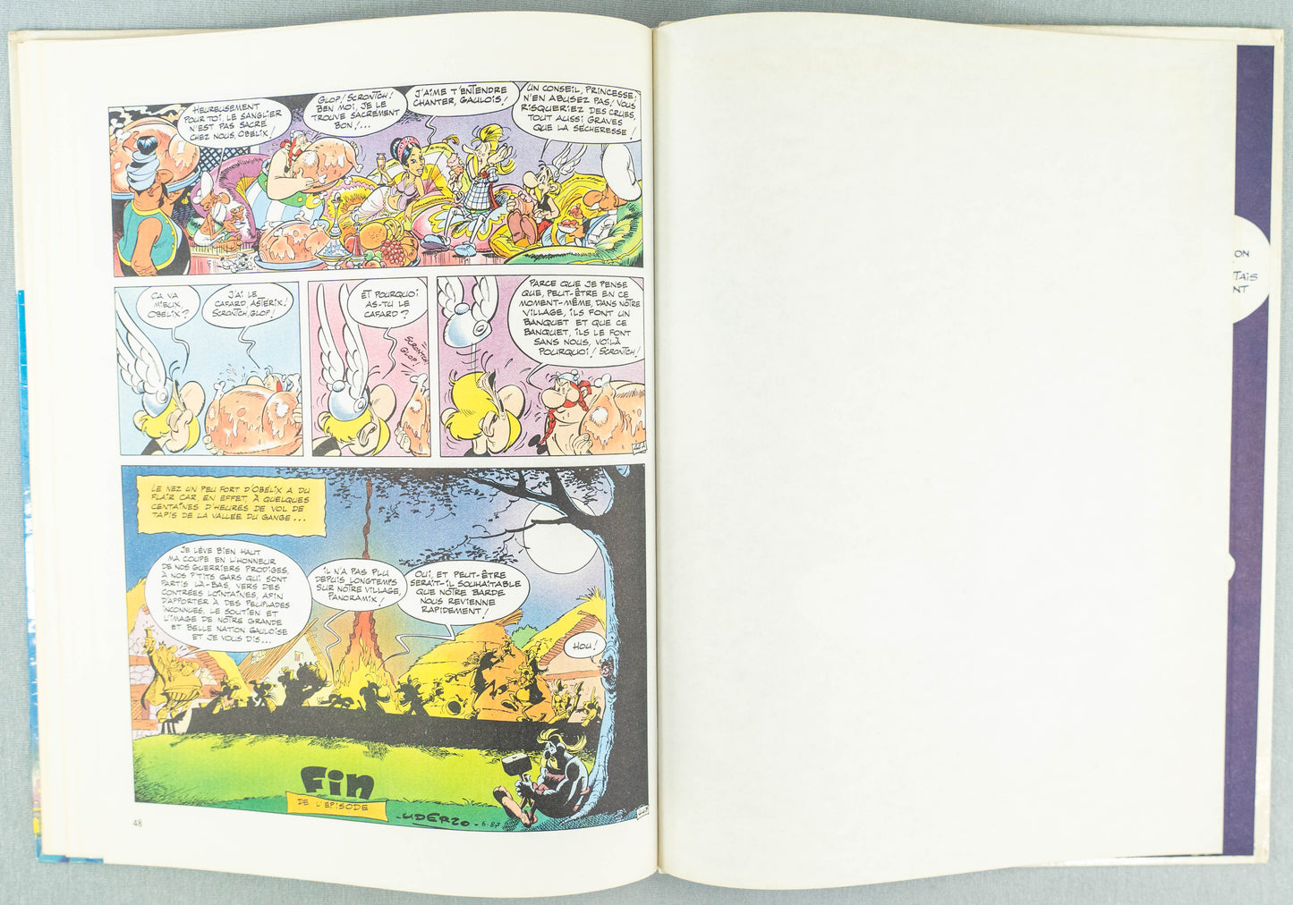 Asterix Chez Bahazade: Ediitions Rene 1987 1st Belgian Rare HB EO