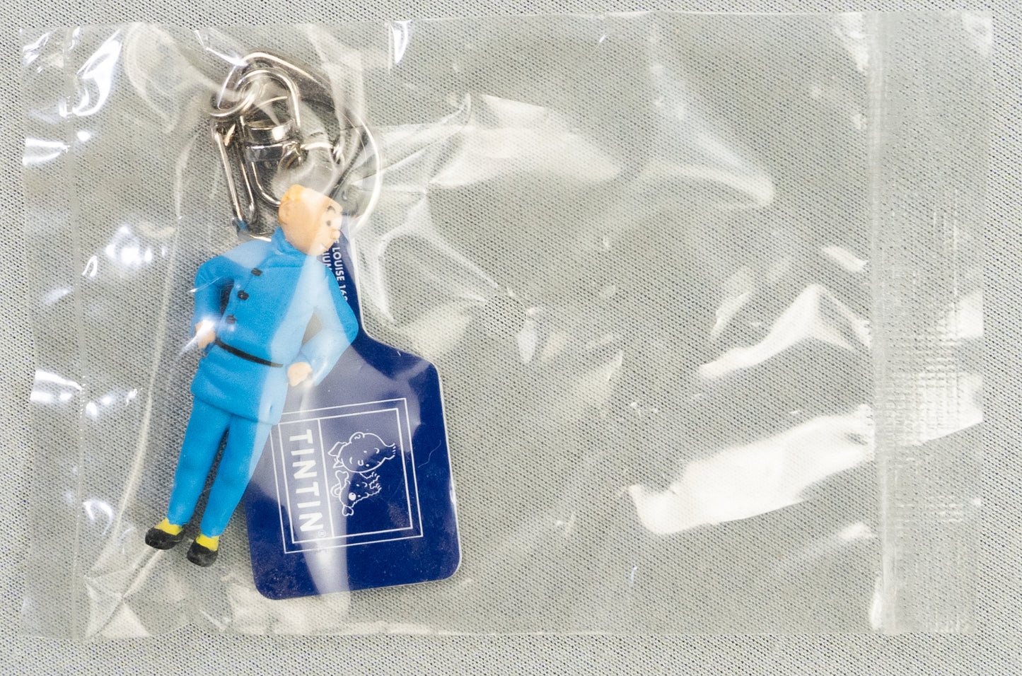Moulinsart Toy Keyring: Tintin Chinese Outfit 8cm Height 42465 Official Figure Key Ring