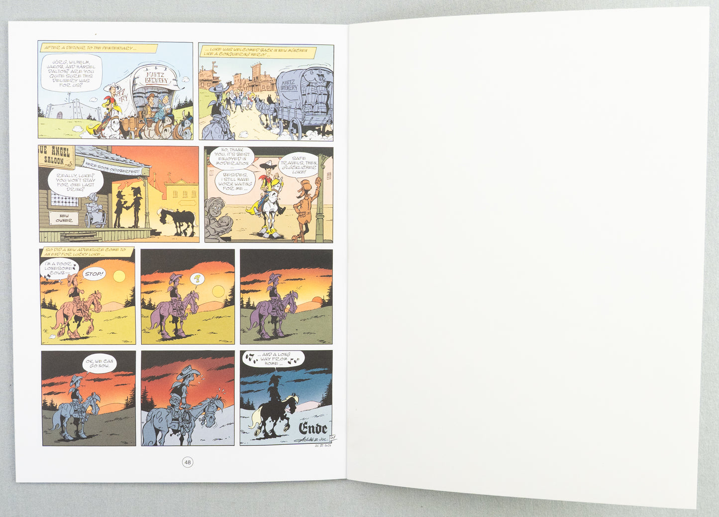 Lucky Luke Volume 83: Trouble Brewing - Cinebook Paperback UK Comic Book