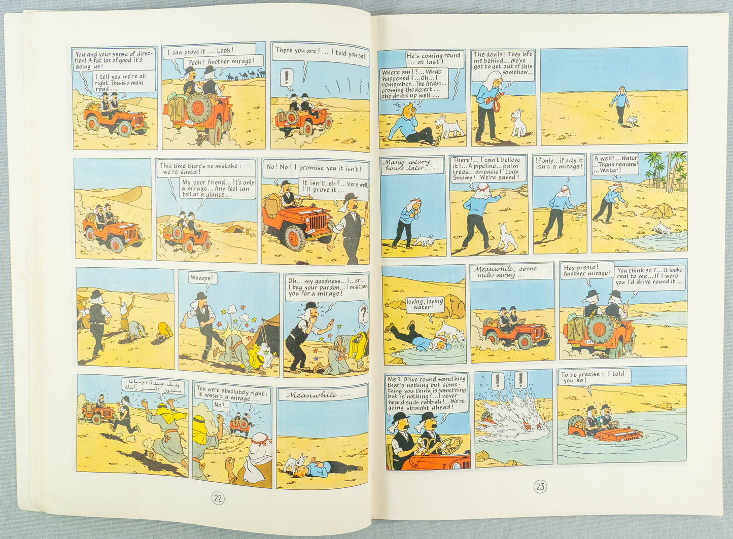 Land of Black Gold - Tintin Magnet UK Paperback Edition Book 1980s