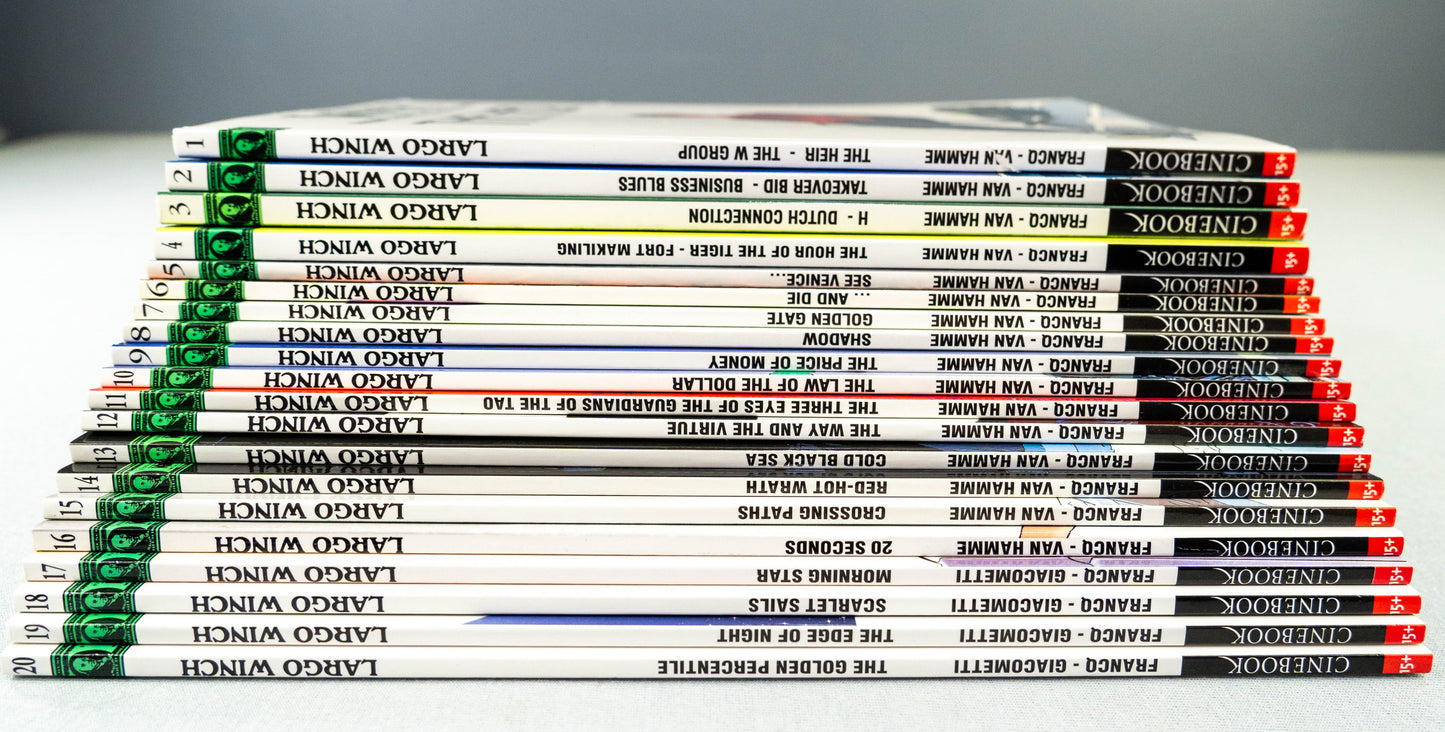 Largo Winch: Cinebook Paperback Edition Comics Full Set x20 Francq / Hamme