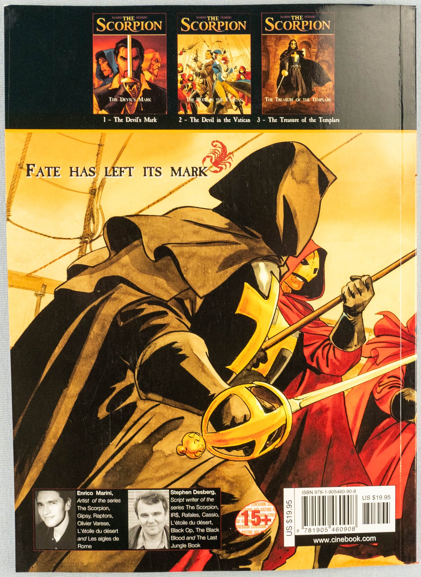 THE SCORPION Volume 2 The Devil in the Vatican Cinebook Paperback Comic Book by Marini / Desberg