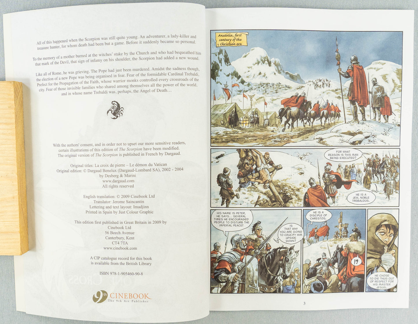 THE SCORPION Volume 2 The Devil in the Vatican Cinebook Paperback Comic Book by Marini / Desberg