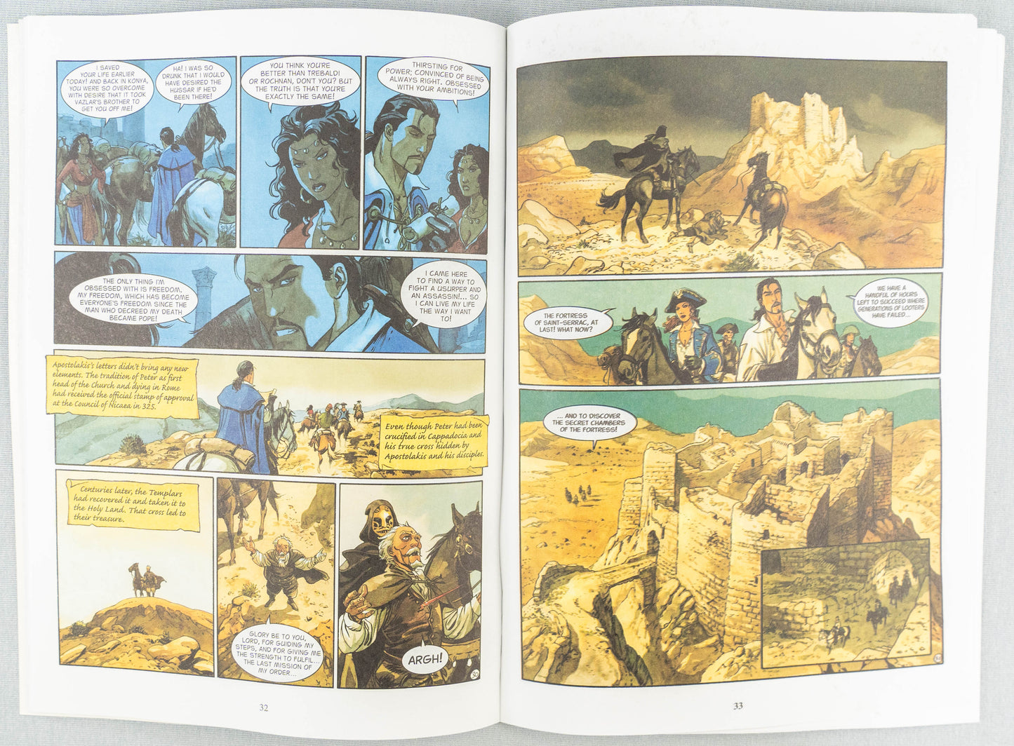 THE SCORPION Volume 4 The Treasure of the Templars Cinebook Paperback Comic Book by Marini / Desberg