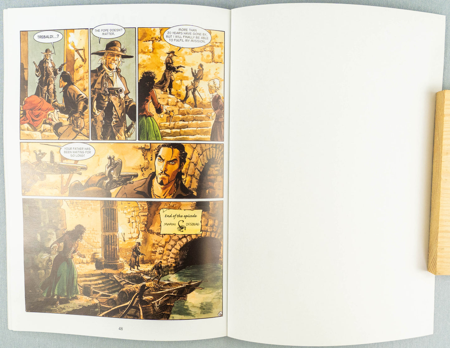 THE SCORPION Volume 7 The Mask of Truth Cinebook Paperback Comic Book by Marini / Desberg