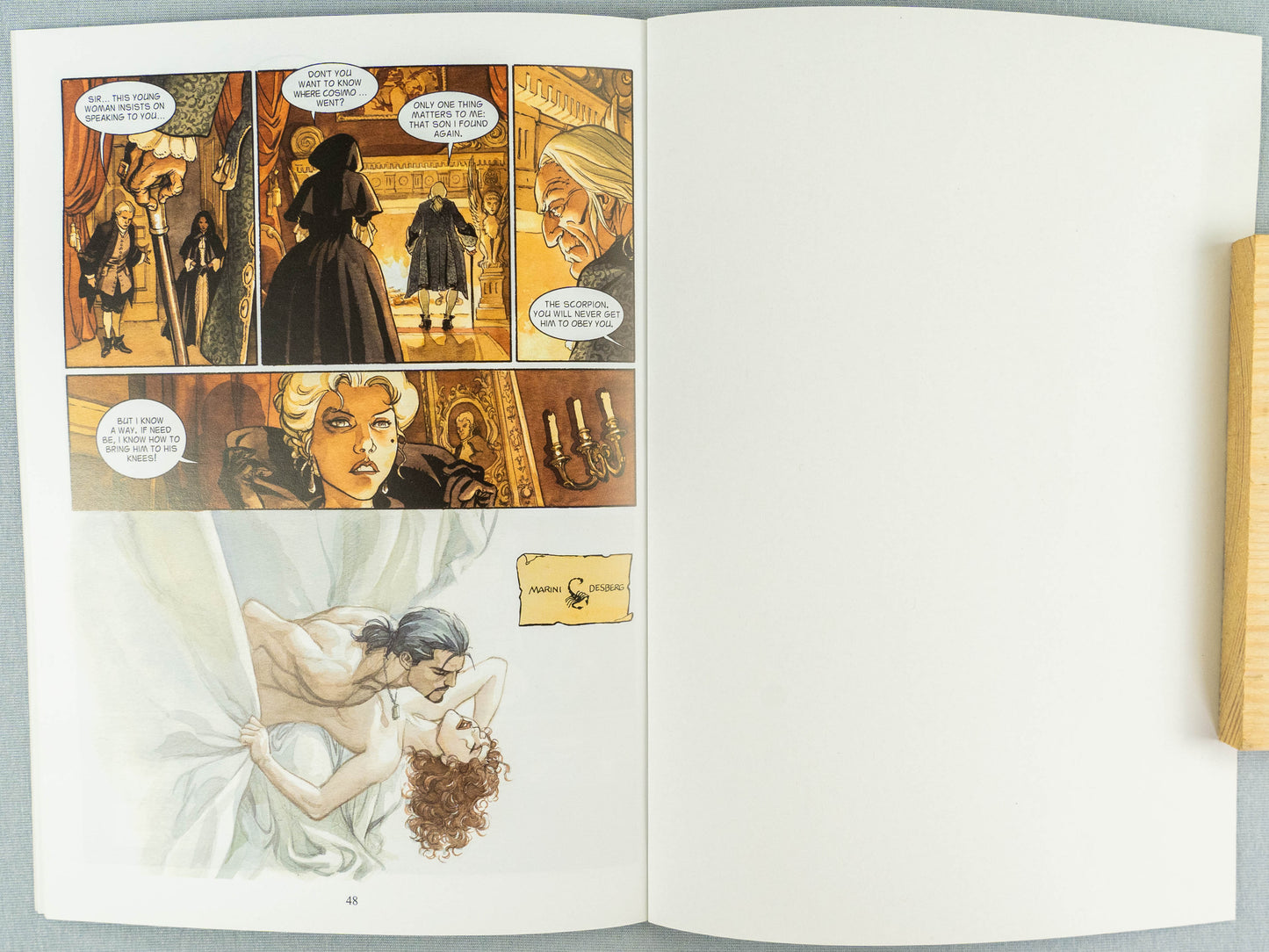 THE SCORPION Volume 8 In the Name of the Son Cinebook Paperback Comic Book by Marini / Desberg