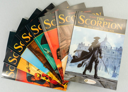 THE SCORPION: Cinebook Paperback Comic Book Full Set x8 by Marini Desberg