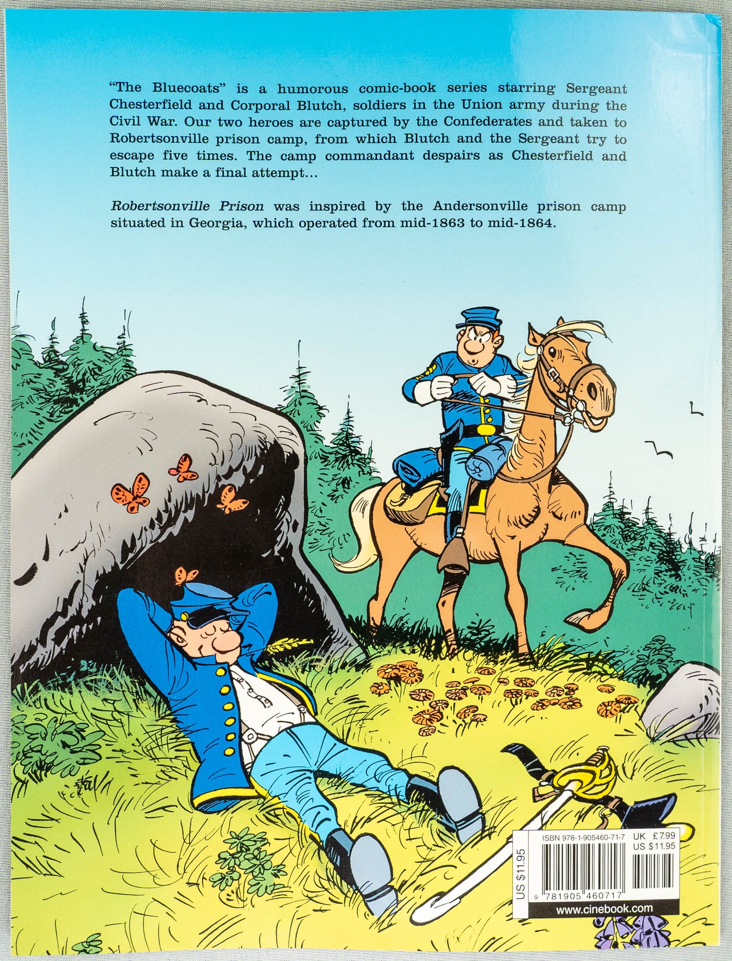 The Bluecoats Volume 1 - Robertsonville Prison Cinebook Paperback Comic Book by Lambil / Cauvin