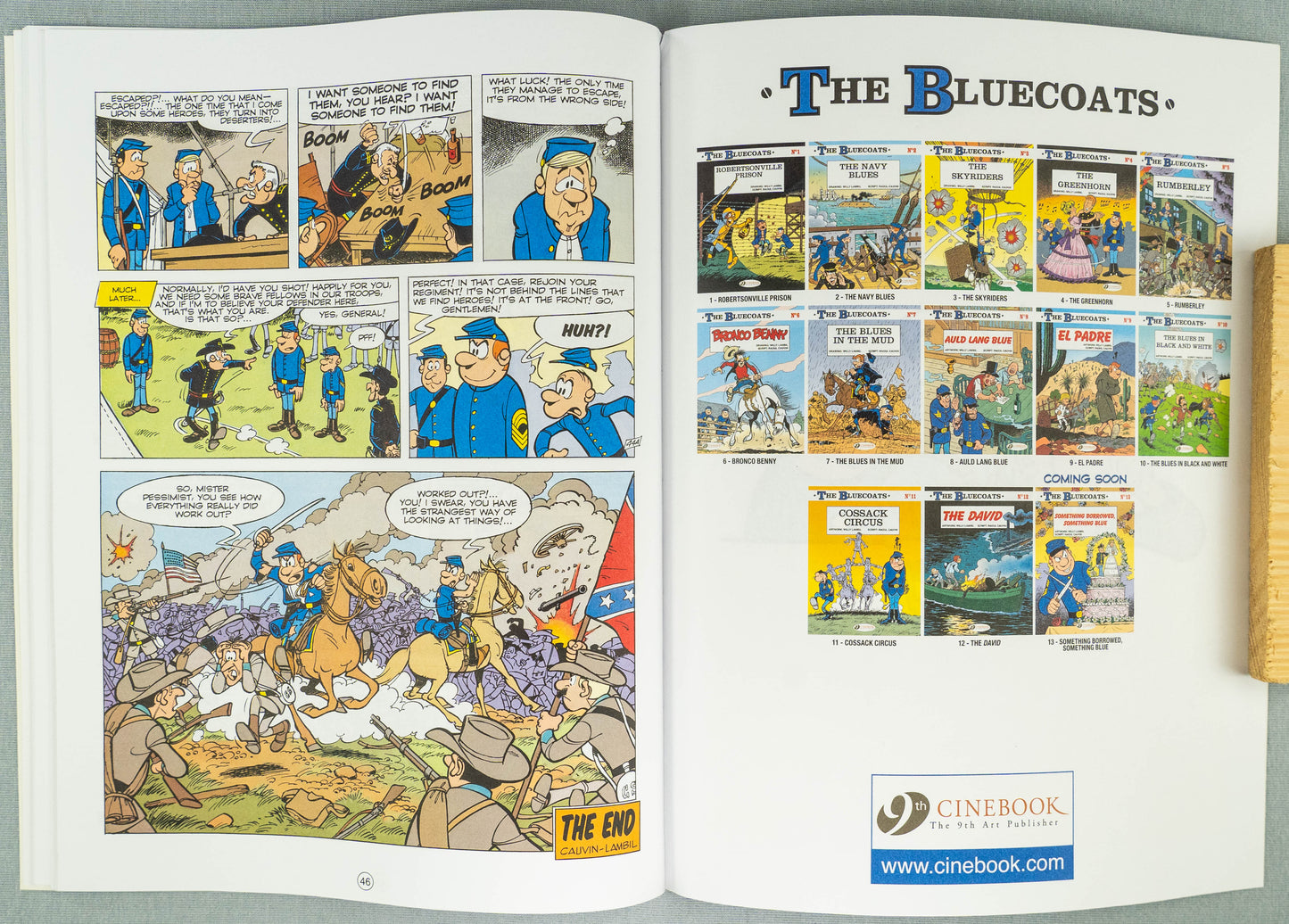 The Bluecoats Volume 1 - Robertsonville Prison Cinebook Paperback Comic Book by Lambil / Cauvin