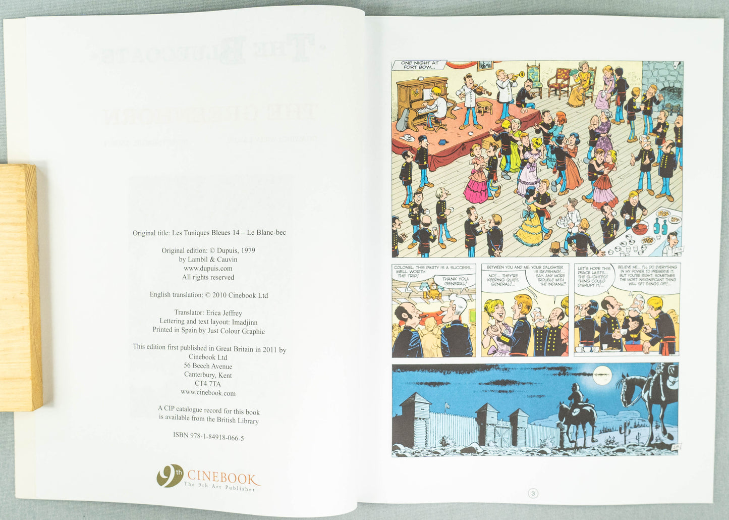 The Bluecoats Volume 4 - The Greenhorn  Cinebook Paperback Comic Book by Lambil / Cauvin