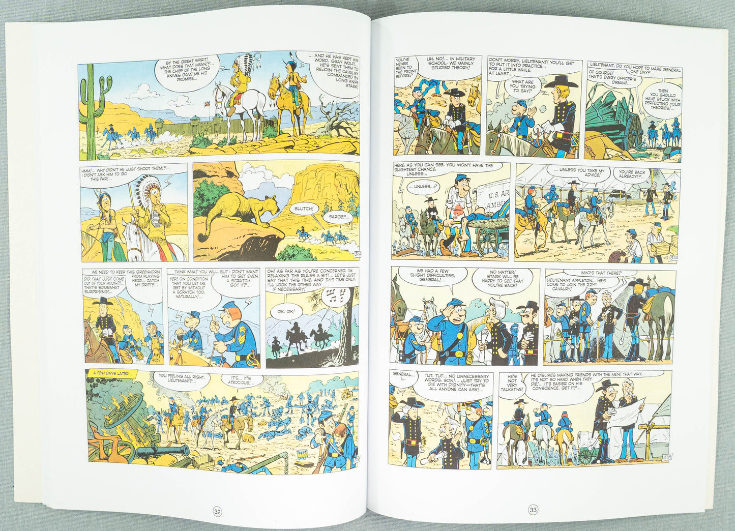 The Bluecoats Volume 4 - The Greenhorn  Cinebook Paperback Comic Book by Lambil / Cauvin