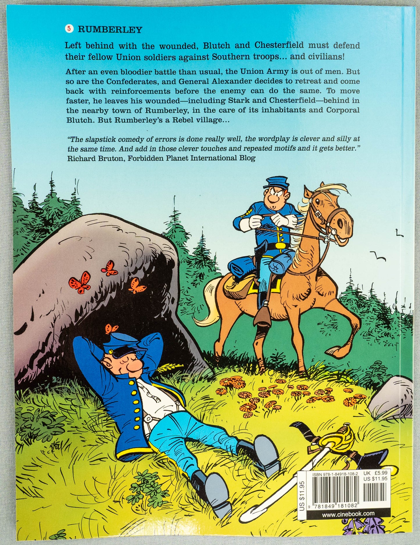 The Bluecoats Volume 5 - Rumberley Cinebook Paperback Comic Book by Lambil / Cauvin