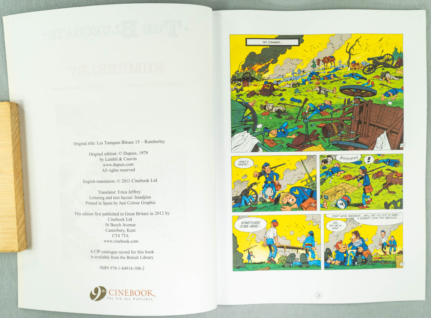 The Bluecoats Volume 5 - Rumberley Cinebook Paperback Comic Book by Lambil / Cauvin