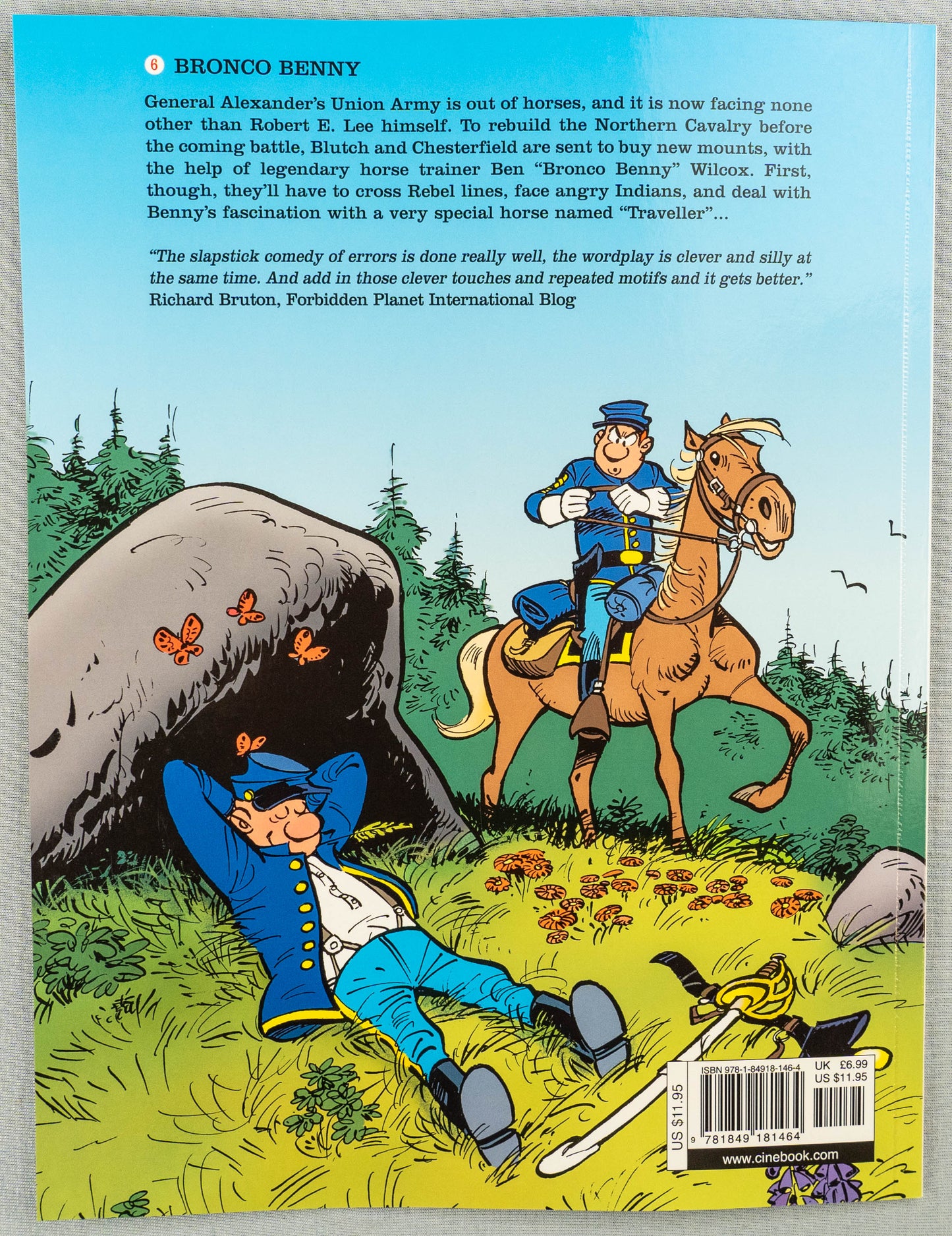 The Bluecoats Volume 6 - Bronco Benny Cinebook Paperback Comic Book by Lambil / Cauvin
