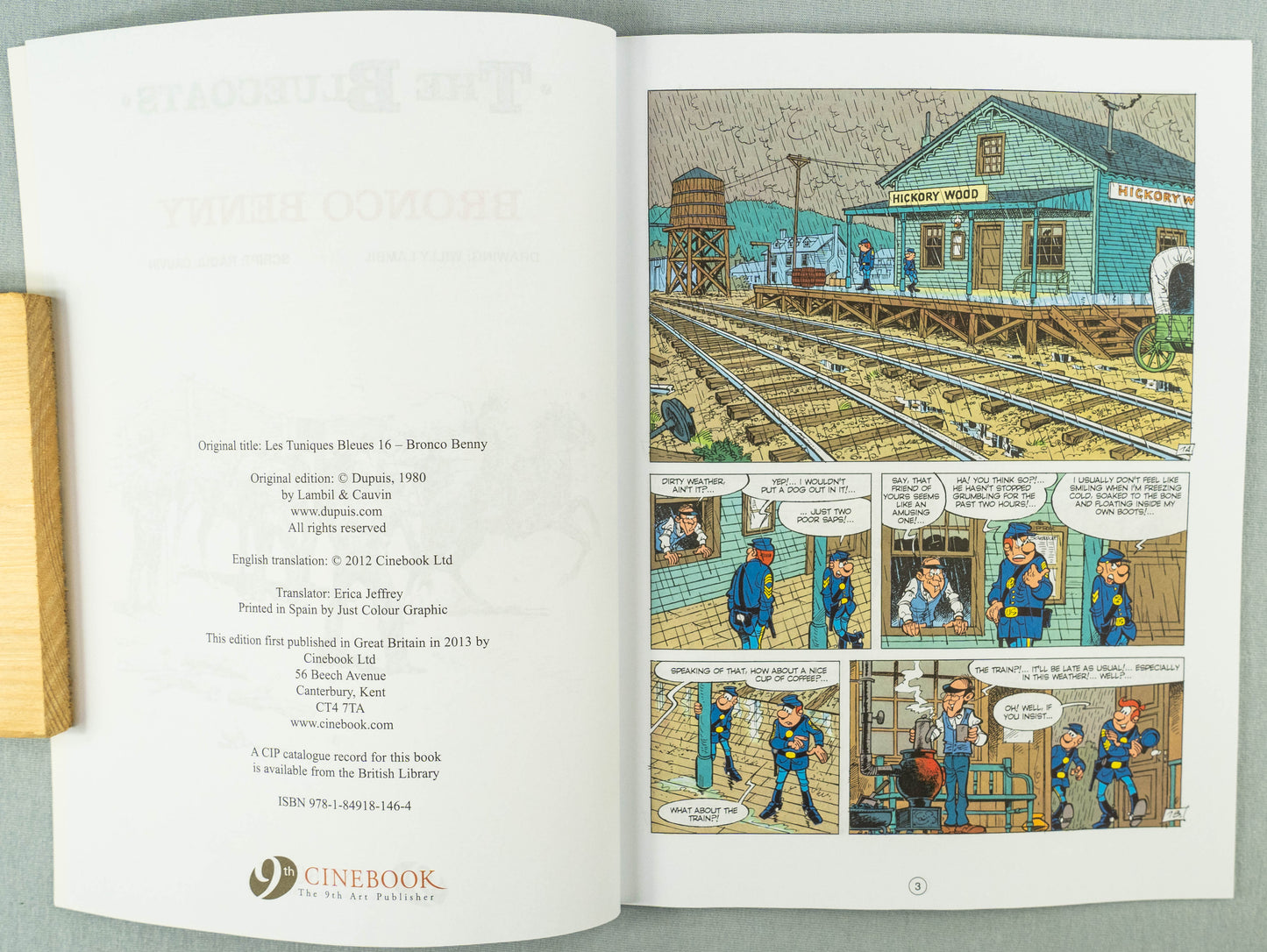 The Bluecoats Volume 6 - Bronco Benny Cinebook Paperback Comic Book by Lambil / Cauvin