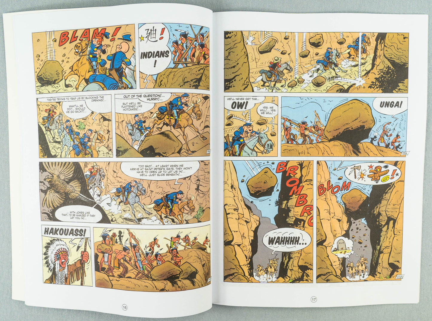 The Bluecoats Volume 6 - Bronco Benny Cinebook Paperback Comic Book by Lambil / Cauvin