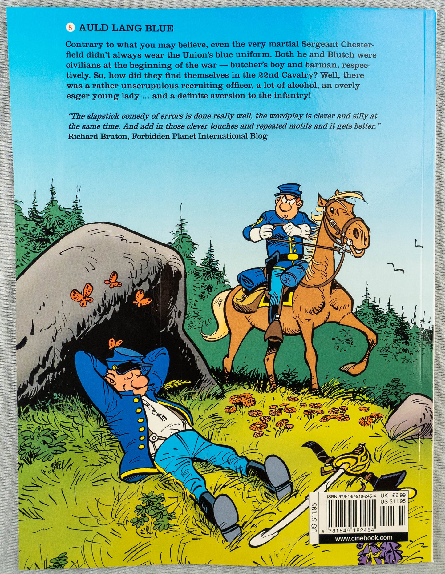 The Bluecoats Volume 8 - Auld Lang Blues Cinebook Paperback Comic Book by Lambil / Cauvin