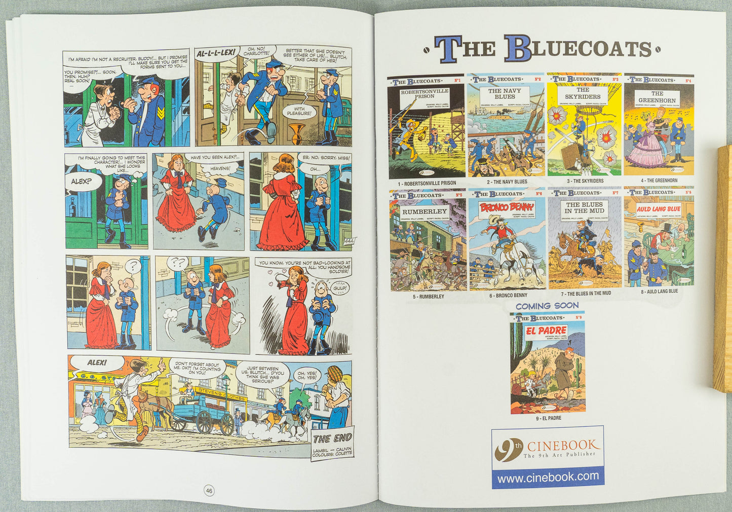 The Bluecoats Volume 8 - Auld Lang Blues Cinebook Paperback Comic Book by Lambil / Cauvin